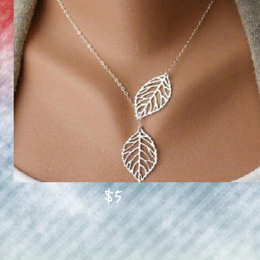 2 SILVER LEAVES